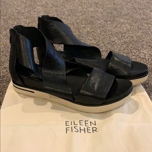 Eileen Fisher Sport Leather Sneaker Sandal